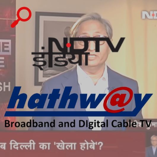 Hathway cable network removed NDTV India