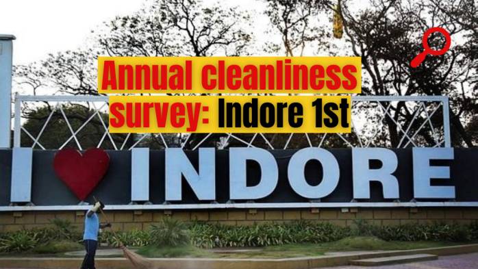 Annual cleanliness survey: Indore again becomes the cleanest city in India for 5th time in a row. Banaras is the cleanest Ganga city.