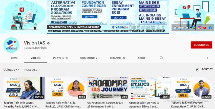 Best youTube channel for competitive exam