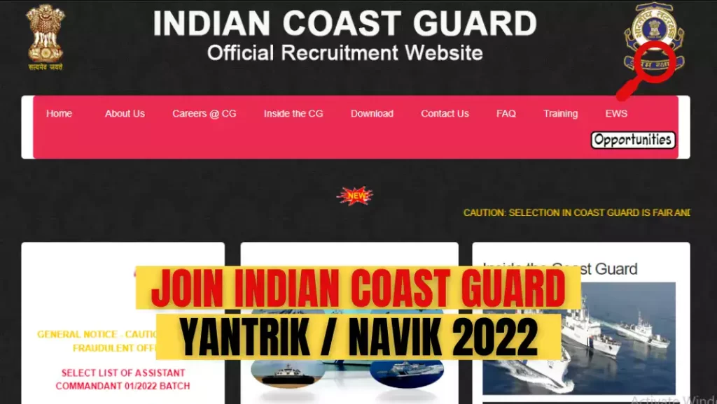 Join Indian Coast Guard Yantrik