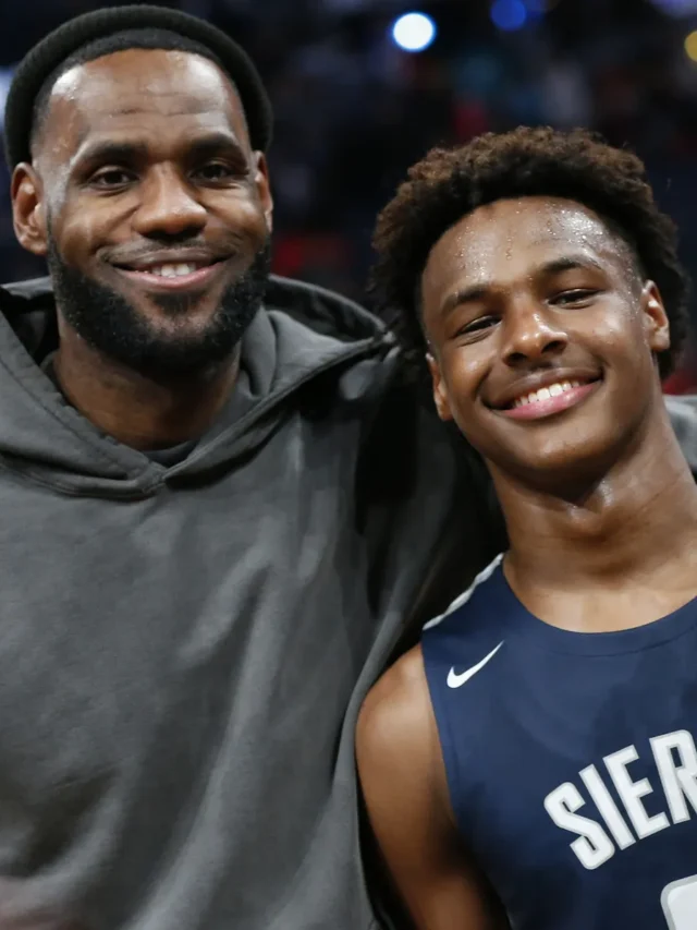 LeBron's son and namesake is also tearing up the basketball court