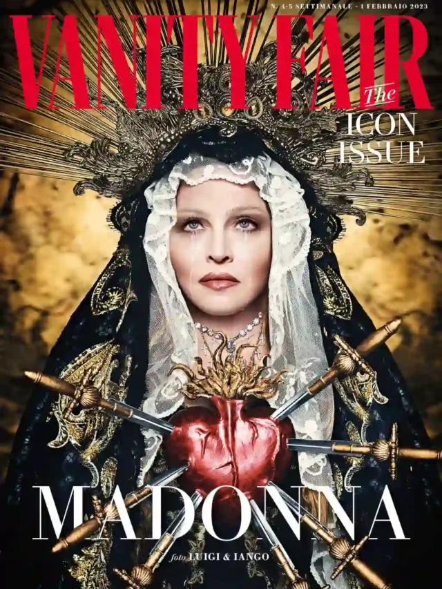 Madonna covers Vanity Fair’s first European “Icon Issue.”