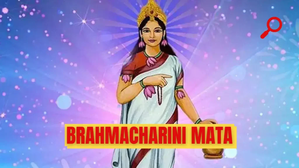 Maa Brahmacharini: On the second day of Navratri, we worship Maa Brahmacharini. She is the female ascetic form of Maa Durga. She holds a rosary bead made of rudraksha in one hand and a Kamandal in the other.